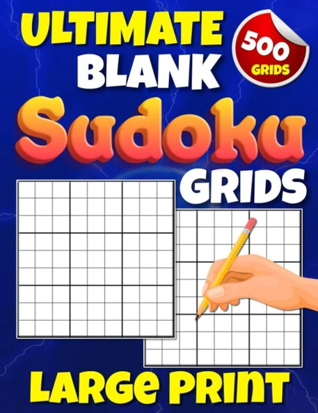 Independently Published Ultimate Blank Sudoku Grid Large Print: Five Hundred 9X9 Sudoku Blank Puzzle Grids ürün görseli 1