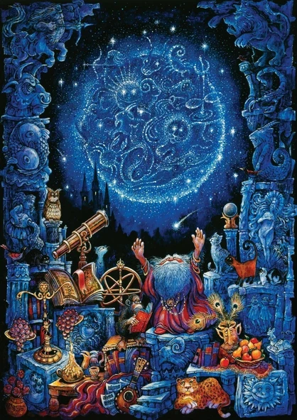 Puzzle Astroloji 1000 Parça Neon Puzzle ürün görseli 1