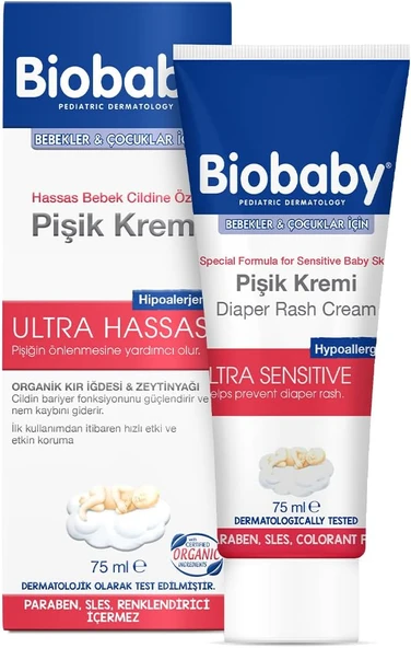 Biobaby Bebekler Çocuklar Için Pişik Kremi (75 Ml) ürün görseli 1