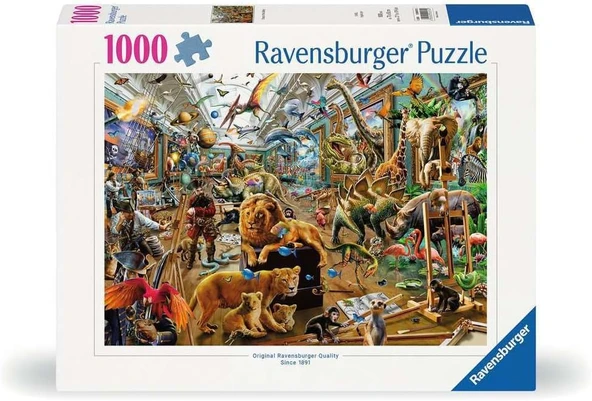 Ravensburger, 1000P Puzzle Müzede Kaos, Yetişkin Puzzle ürün görseli 1