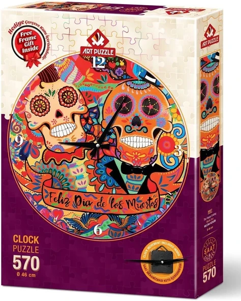 Puzzle Mutlu Son 570 Parça Saat Puzzle ürün görseli 1