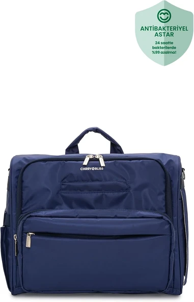 Blissmate Anti-Bakteriyel Astarlı Anne Bebek Sırt Çantası, Navy, Unisex, Alt Değiştirme Matı Dahil ürün görseli 1