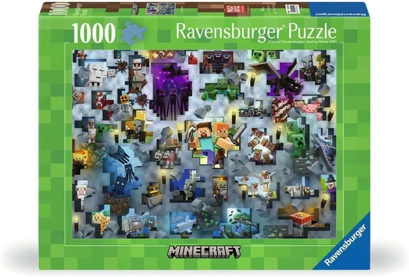 Ravensburger 1000 Parçalı Puzzle Minecraft, Yapboz ürün görseli 1