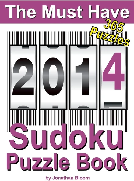 The Must Have 2014 Sudoku Puzzle Book: 365 Sudoku Puzzles. A Puzzle A Day To Challenge You Every Day Of The Year. 5 Difficulty Levels. (The Must Have Sudoku Puzzle Book) ürün görseli 1