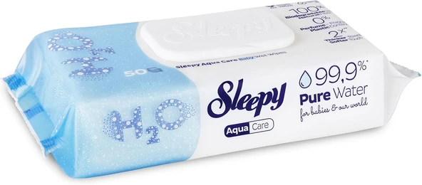 Sleepy Aquacare H2O Yenidoğan Islak Bebek Havlusu 50 ürün görseli 1