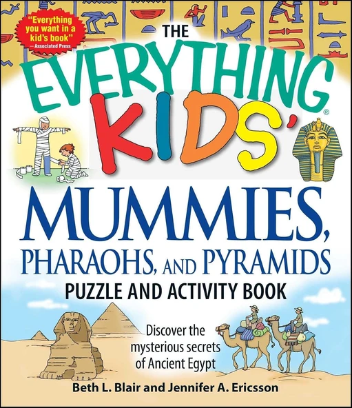 The Everything Kids' Mummies, Pharaohs, And Pyramids Puzzle And Activity Book: Discover The Mysterious Secrets Of Ancient Egypt ürün görseli 1
