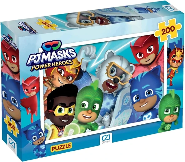 Ca Games Pjmasks : Pijamaskeliler 200 Parça 33X48Cm Çocuk Puzzle Yapboz Serisi ürün görseli 1