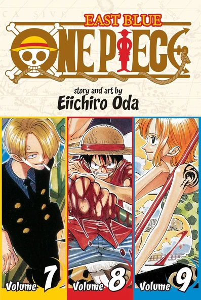 One Piece 3-In-1 Edition 3 - East 7-8-9: Includes Vols. 7, 8 & 9: Volume 3 (One Piece (Omnibus Edition)) ürün görseli 1