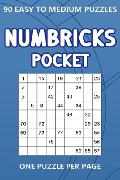 Independently Published Numbricks Pocket: 90 Easy To Medium Puzzles 9X9 One Puzzle Per Page (4 X 6 Inches In Size) ürün görseli 1