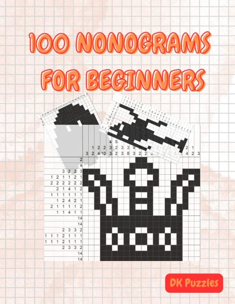 Independently Published Nonograms For Beginners: Logic Puzzles Hanjie, Paint By Numbers, Picross, Griddlers 25X25 With Pixel Like Picture ürün görseli 1