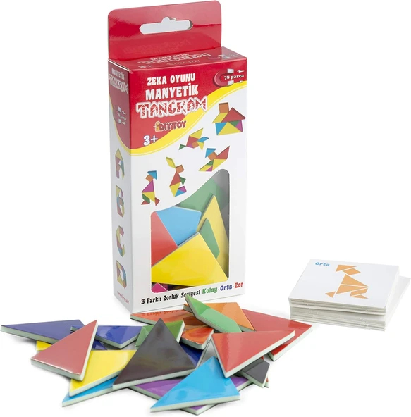 Diytoy Manyetik Tangram Magnet Seti ürün görseli 1