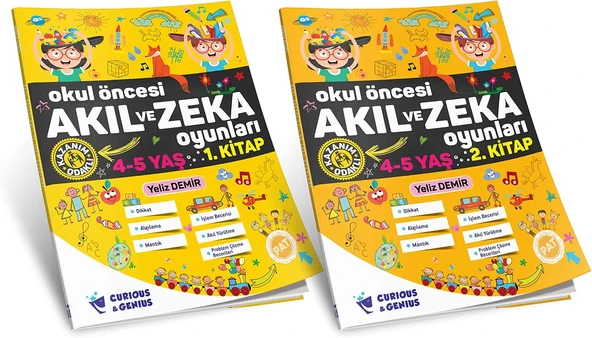 Okul Öncesi Akıl Zeka Oyunları 4-5 Yaş Seti Curious And Genius ürün görseli 1