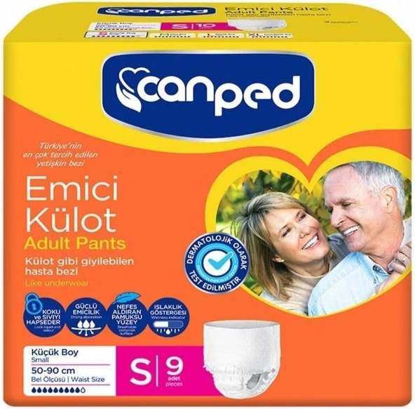 Canped Emici Külot Hasta Bezi S 9'Lu ürün görseli 1