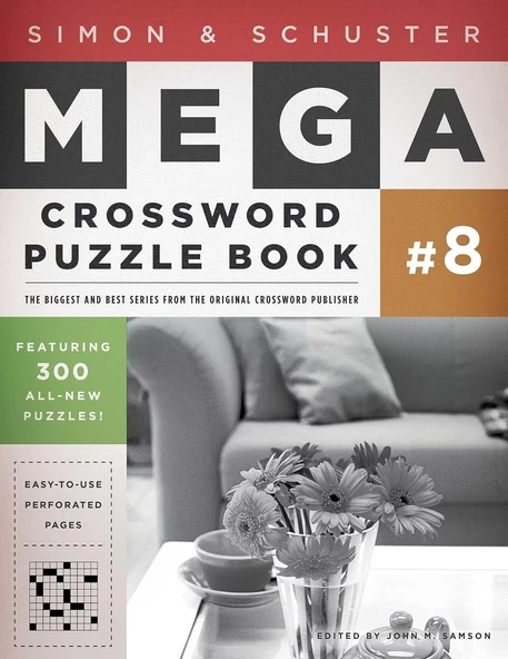 Simon & Schuster Mega Crossword Puzzle Book #8 ürün görseli 1