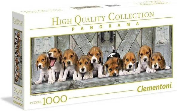 - 1000 Parça Hq Panorama Yetişkin Puzzle - Beagles ürün görseli 1