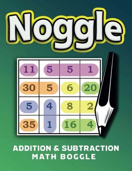 Independently Published Noggle Math Boggle: Enjoy Over 100 Puzzles, Great Entertainment For Children And Adults Alike,Large Print, Exercises & Solving, 8,5 X 11 Inches. ürün görseli 1