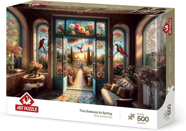 Puzzle Bahara Açılan Kapı 500 Parça Puzzle ürün görseli 1