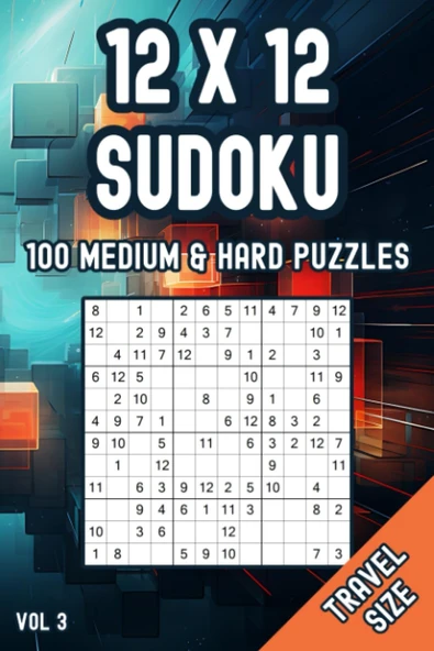Independently Published Pocket Size 12X12 Sudoku Medium & Hard: Fun Brainteasers For Adults & Clever Kids ürün görseli 1