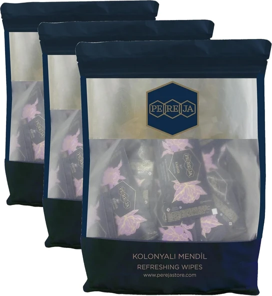 Pereja Kolonyalı Mendil 5X10 Doypack Kaşmir X50 (3 Paketi) ürün görseli 1