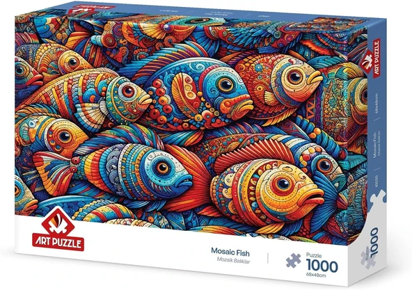 Puzzle Mozaik Balıklar 1000 Parça Puzzle ürün görseli 1