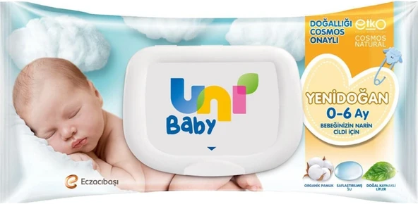 Uni Baby Yenidoğan Islak Mendil 40 Yaprak ürün görseli 1