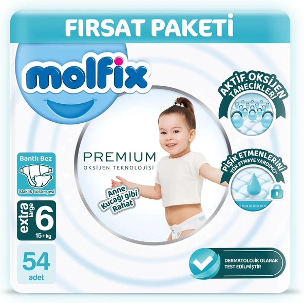 Molfix Fırsat Paketi 6 Beden 54 Adet ürün görseli 1