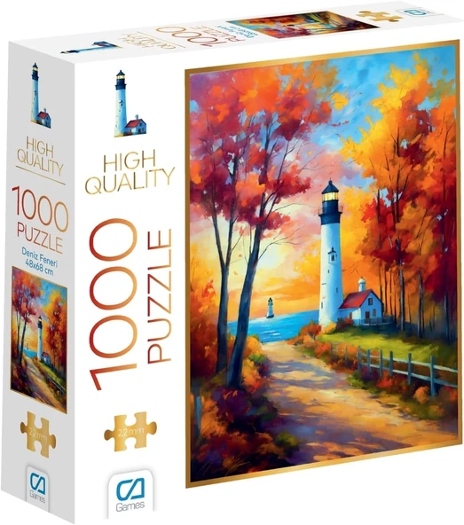 Ca Games Deniz Feneri 1000 Parça 2,2Mm Kalınlık 48X68Cm Profesyonel Hobi Puzzle Yapboz Serisi ürün görseli 1