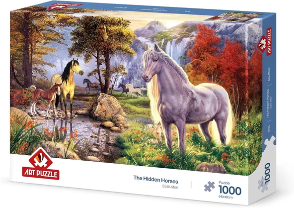 Puzzle Saklı Atlar 1000 Parça Puzzle ürün görseli 1