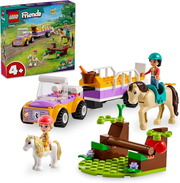 Friends At Midilli Römorku 42634-4 Yaş Üzeri Çocuklar Için Liann Zoya Minifigürü İçeren Yaratıcı Oyuncak Yapım Seti (105 Parça) ürün görseli 1