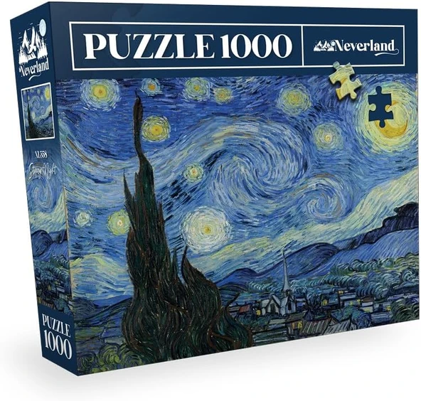Neverland 1000 Parça Puzzle - Starry Night (Yildizli Gece) ürün görseli 1