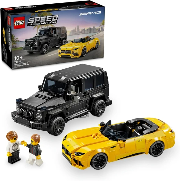 Speed Champions Mercedes-Amg G 63 Mercedes-Amg Sl 63 76924 – 10 Yaş Üzeri Araç Tutkunu Kız Erkek Çocukları Için 2 Model İçeren Oyuncak Yapım Seti, Doğum Günü Hediyesi Fikri (808 Parça) ürün görseli 1