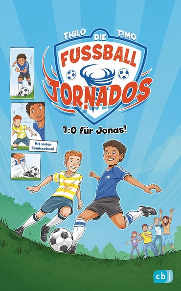 Die Fußball-Tornados - 1:0 Für Jonas: Mit Coolem Comic Von Timo Grubing (Die Fußball-Tornados-Reihe, Band 1) ürün görseli 1