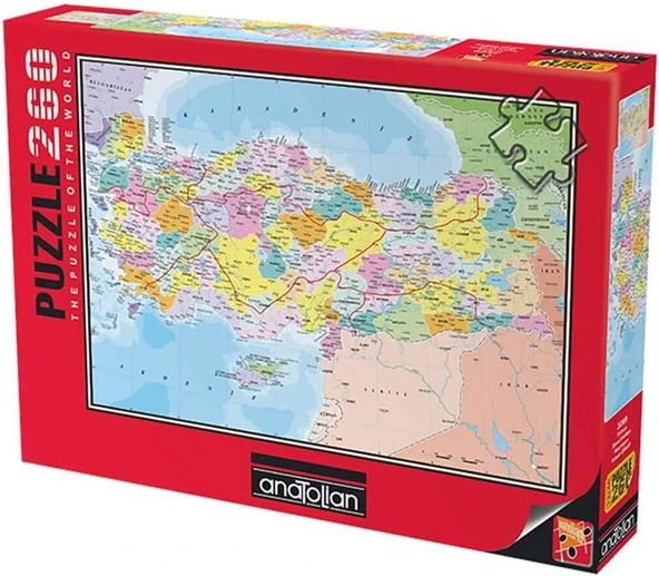 Anatolian Puzzle - Türkiye Siyasi Haritası / 260 Parça Puzzle, #3269 ürün görseli 1