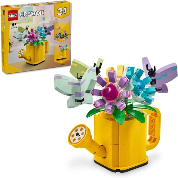Creator 3’Ü 1 Arada Sulama Kabında Çiçekler 31149-8 Yaş Üzeri Çocuklar Için Çizme Kuş Modeli Seçenekleri İçeren Yaratıcı Oyuncak Yapım Seti, Doğum Günü Hediyesi Fikri (420 Parça) ürün görseli 1