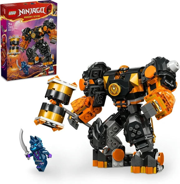 Ninjago Cole’Un Toprak Elementi Robotu 71806 – 7 Yaş Üzeri Kız Erkek Çocukları Için Aksiyon Figürü İçeren Yaratıcı Oyuncak Yapım Seti, Çocuklar Için Doğum Günü Hediyesi Fikri (235 Parça) ürün görseli 1