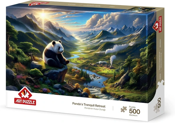 Puzzle Pandanın Huzur Durağı 500 Parça Puzzle ürün görseli 1