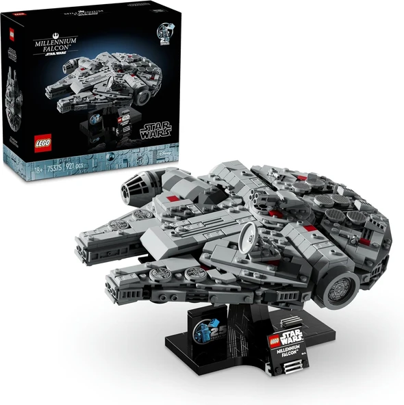 Wars Millennium Falcon 75375 – Wars Seven Yetişkin Kadınlar Erkekler Için İnşa Edilebilen Koleksiyonluk Yaratıcı Starship Model Yapım Seti, Doğum Günü Hediyesi Fikri (921 Parça) ürün görseli 1