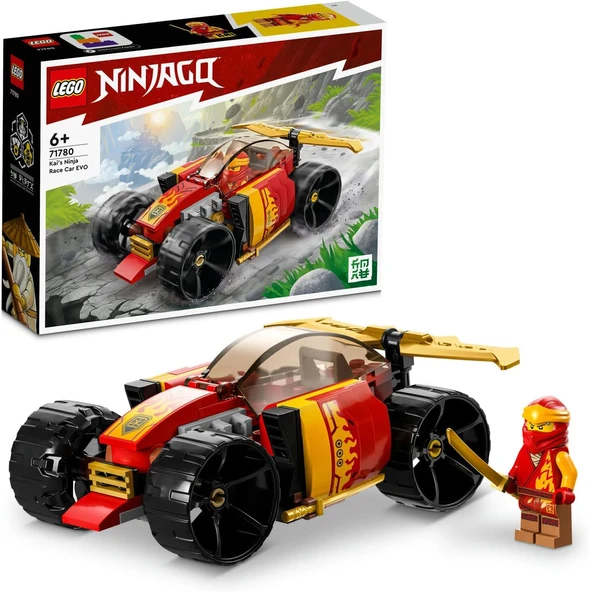 Ninjago Kai’Nin Ninja Yarış Arabası Evo 71780 – 6 Yaş Üzeri Kız Erkek Çocuklar Için Yılbaşı Hediyesi Fikri, Oyuncak Araba Kai Minifigürü İçeren Yaratıcı Oyuncak Yapım Seti (94 Parça) ürün görseli 1