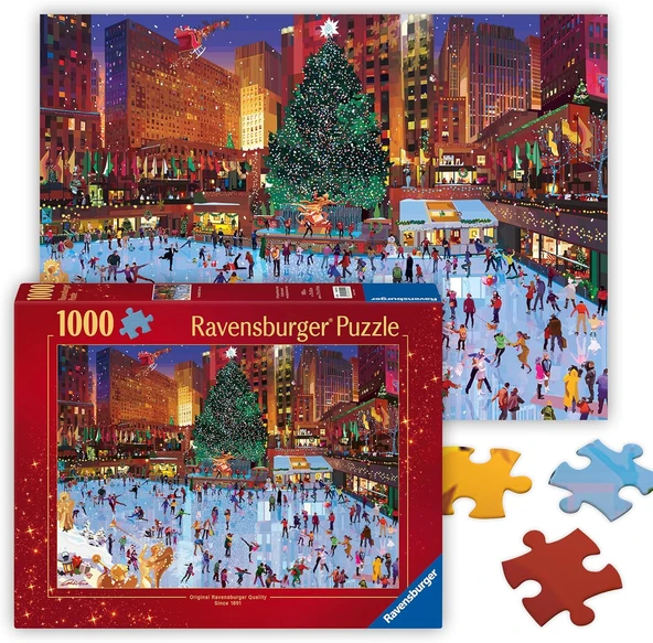 Ravensburger Rockefeller Center Joy 1000 Parça Yetişkinler Için Tatil Yapbozu - 12000420 - El İşi Aletler, Almanya'Da Üretilmiştir, Her Parça Birbirine Mükemmel Uyar ürün görseli 1
