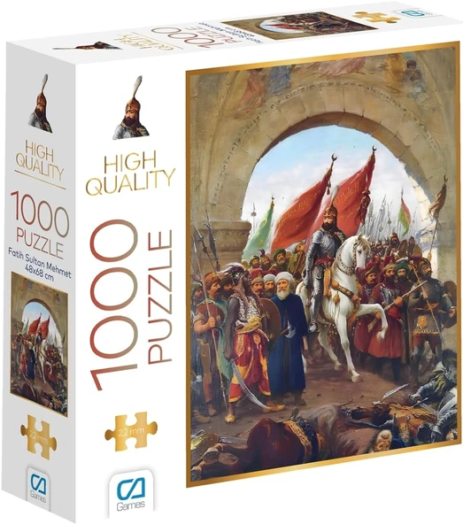 Ca Games Fatih Sultan Mehmet 1000 Parça 2,2Mm Kalınlık 48X68Cm Profesyonel Hobi Puzzle Yapboz Serisi ürün görseli 1