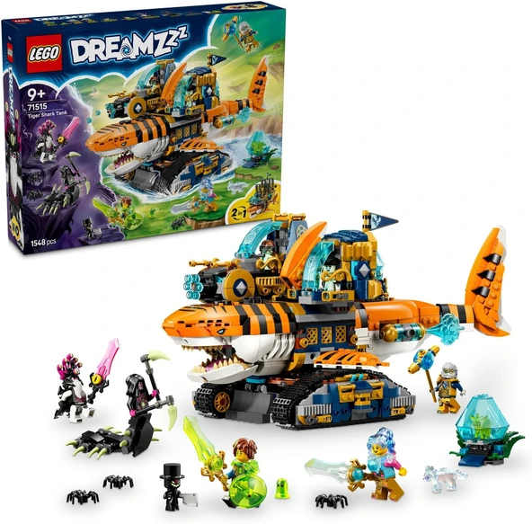 Dreamzzz Kaplan Balığı Tankı 71515 – 9 Yaş Üzeri Çocuklar Için Mateo, Izzie, Bay Oz, Kabus İmparatoru Arika Minifigürleri İçeren Oyuncak Yapım Seti, Hediye Fikri (1548 Parça) ürün görseli 1