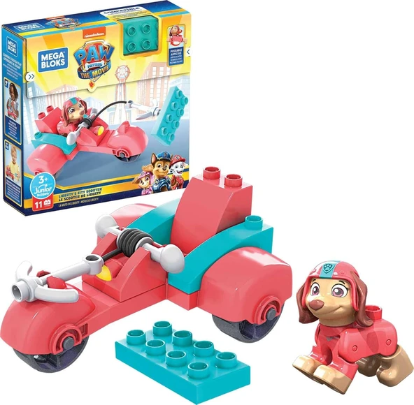 Mega Brands Bloks Paw Patrol Liberty'Nin Scooter'I Gyh94, Yürüme Çağındaki Çocuklar İçin Yapı Oyuncakları (11 Parça) Gyh94 ürün görseli 1