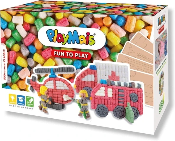 Playmais Eğlenceli Firitruck Play Playmetruck Seti 3 Yıl İçinden I Eğitici Oyuncak I 500'Den Fazla, 4 Şablonlar Talimatlar I Doğal Oyuncakla, Yaratıcılık İnce Motor Becerilerini Teş ürün görseli 1