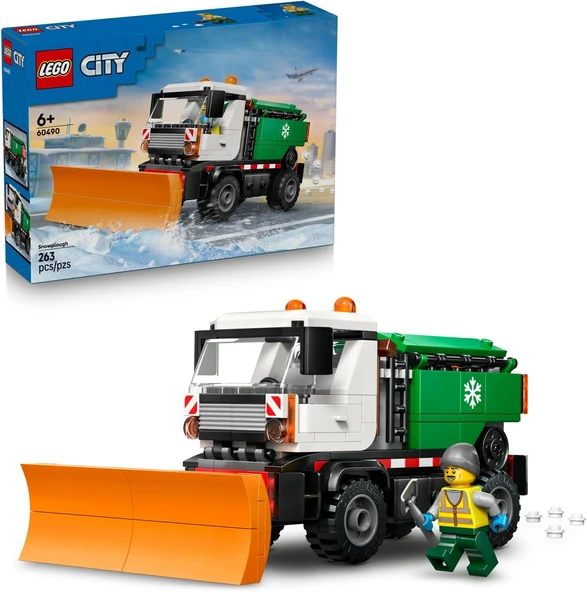 City Kar Küreme Aracı 60490 – 6 Yaş Üzeri Erkek Kız Çocuklar Için Sürücü Minifigürü İçeren Yaratıcı Oyuncak Araba Yapım Seti, Çocuklar Için Eğlenceli Hediye Fikri (263 Parça) ürün görseli 1
