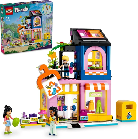 Friends Giyim Mağazası 42614-6 Yaş Üzeri Çocuklar Için Olly, Liann Jordin Minifigürü İçeren Yaratıcı Oyuncak Yapım Seti (409 Parça) ürün görseli 1