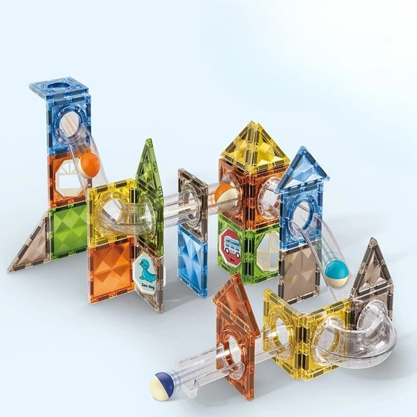 Giffy/Manyetik Oyuncak Manyetik Blok Seti Stem Oyuncak 60 Parça -Magic Magnetic Blocks ürün görseli 1