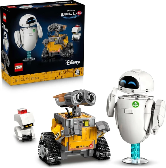 ǀ Wall-E Eve 43279 – Film Sever Yetişkinler Için Dekoratif Koleksiyonluk Animasyon Film Karakterleri Model Yapım Seti, Yaratıcı Hediye Fikri (811 Parça) ürün görseli 1