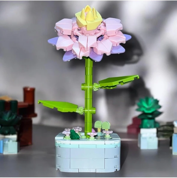 Miniso 162 Parça Atlas Çiçeği Yapım Seti - Gerçekçi Dekoratif Yapı Oyuncağı, Dt06289-1 ürün görseli 1