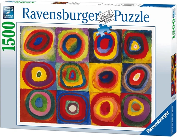 Ravensburger 16377 – Kandinsky: Kareler 1913 – 1500 Parça Puzzle ürün görseli 1
