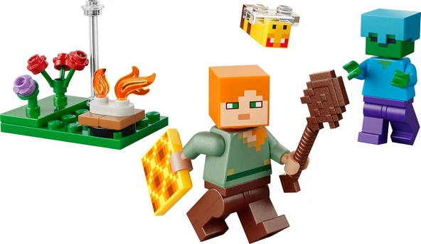 30732 Minecraft® Alex'In Kamp Ateşi Çatışması ürün görseli 1